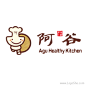 阿谷小厨餐饮Logo设计