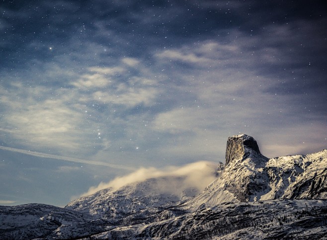 #clouds, #snow, #mou...