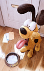 Odie the dog on Behance