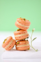 pistachio and grapefruit macarons by cannelle-vanille on Flickr. #赏味期限#