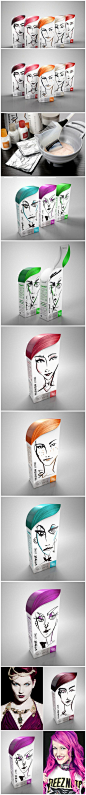 Intence Haarfärbeprodukte染发膏创意包装设计