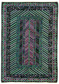 CARPET. "Granen, grön". Flat weave. 308 x 213 cm. Signed AB MMF MR (AB Märta Måås-Fjetterström, Marianne Richter). - Bukowskis