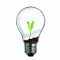 环保灯泡创意图片 灯泡里的树苗创意图片下载