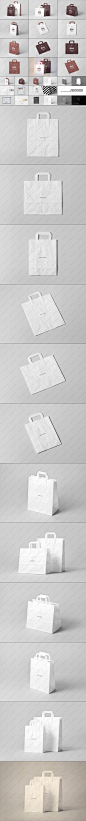 11视角高精纸质手提袋组合样机模板PSD素材[4000PX].jpg