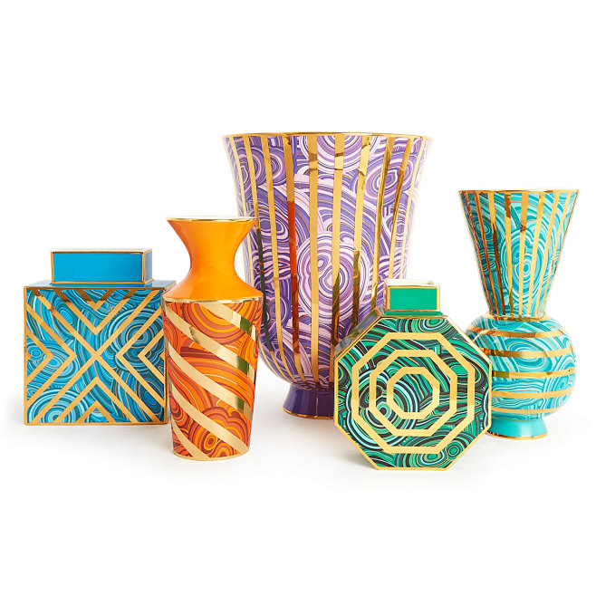 Vases - Malachite St...