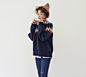 【71-XYYGRA】韩国 复古民族风 几何花纹针织毛衣-淘宝网