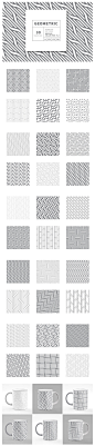各种波纹无缝纹理图案素材 Rippled Seamless Patterns Bundle v.2