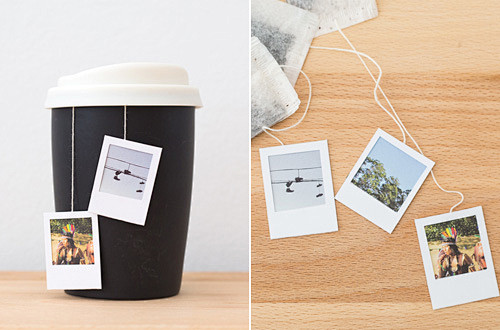 浪漫下午茶—DIY宝丽来照片茶包标签