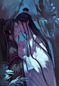 #魔道祖师# 啾啾 魏无羡x蓝忘机 
画师：涼玖