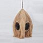 Porky Hefer Specimen I : Porky Hefer’s Specimen I is a hanging seating environment handwoven in Kooboo cane with four apertures and an upholstered leather cushion inside. Hefer’s life-size nests are a result of his in-depth study into the weaver bird’s ne