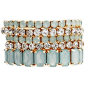 Johnny Loves Rosie Erin Elizabeth For Mint Lila Pastel Stretch Bracelets