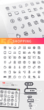 购物行图标——业务图标Shopping Line Icons Set - Business Icons广告袋、篮子、购买卡,车,现金,商业信用,交付,折扣,食物,礼物,图标,互联网,线,列表,地图,市场,资金,付款,电话,价格,销售,运输,商店,购物,商店,卡车,矢量 advertising, bag, basket, buy, card, cart, cash, commerce, credit, delivery, discount, food, gift, icon, internet, line,