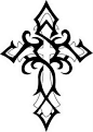 Cross tattoo design