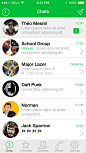 Whatsapp ios7界面设计 - 手机界面 - 黄蜂网woofeng.cn