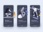 Onboarding Screen Design Dark Version android apps creative design ill