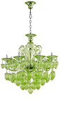 Grand Green Glass Chandelier, sharing luxury designer home decor inspirations and ideas for beautiful living rooms, dinning rooms, bedrooms & bathrooms inc furniture, chandeliers, table lamps, mirrors, art, vases, trays, pillows & accessories cour