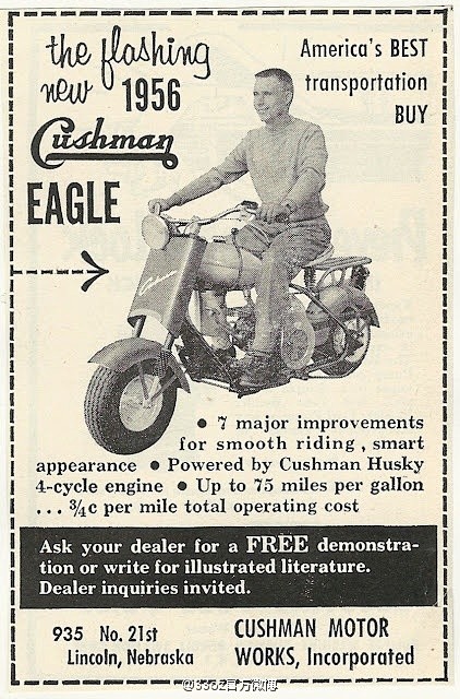 Cushman Motor 早年的一些广...
