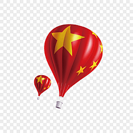 党政中国红热气球十一国庆素材-国庆节-国...