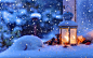 圣诞雪的冬天，光，雪花 壁纸 - 2560x1600