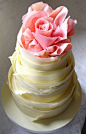 粉红玫瑰花结婚蛋糕 B162