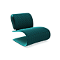 JNLEZI/意式极简沙发后现代简约设计师款客厅家用高档布艺单人椅