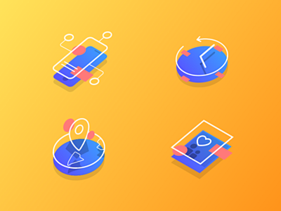 Isometric Flat Icons