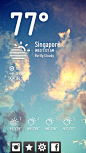 Ultraprognoz天气气象预报手机应用界面设计，来源自黄蜂网http://woofeng.cn/mobile