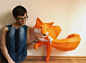 斯图加特的设计师 Wolfram Kampffmeyer 出品的DIY动物纸模，非常的生动可人，3D低模的感觉令人着迷～ （etsy.com/shop/paperwolfsshop）【相关内容推荐：|尖峰视界】