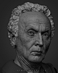 Jigsaw- John Kramer, Vimal Kerketta : Hey guys, likeness sculpt of John Kramer from the movie Saw played by Tobin Bell. I used fiber mesh just for the look for the main render. I liked the sleek look of it, i might change it on the sculpted hair too. Rend