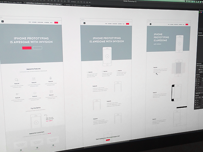 Wireframes by Top UX...