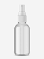 Glass spray bottle mockup