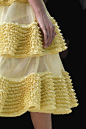 面料再造Decorative Box Pleats - fabric manipulation for fashion; pretty 3D fabric textures // Alexander McQueen