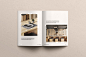 日式极简主义现代室内设计装修宣传画册模板素材 Kyoto Magazine Portfolio Template