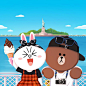 LINE FRIENDS_Official 在 Instagram 上发布：“ #statueofliberty #ferryboat #newyork #instaspot #BROWN #CONY #find #SALLY #LINEFRIENDS #1515Broadway” : 3,910 次赞、 23 条评论 - LINE FRIENDS_Official (@linefriends) 在 Instagram 发布：“ #statueofliberty #ferryboat #newyork #