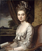 18th c Sir Nathaniel Dance-Holland - Portrait of Miss Hill