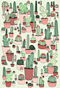 Prickly Pattern : Various Cacti Pattern, and ways to use it.  