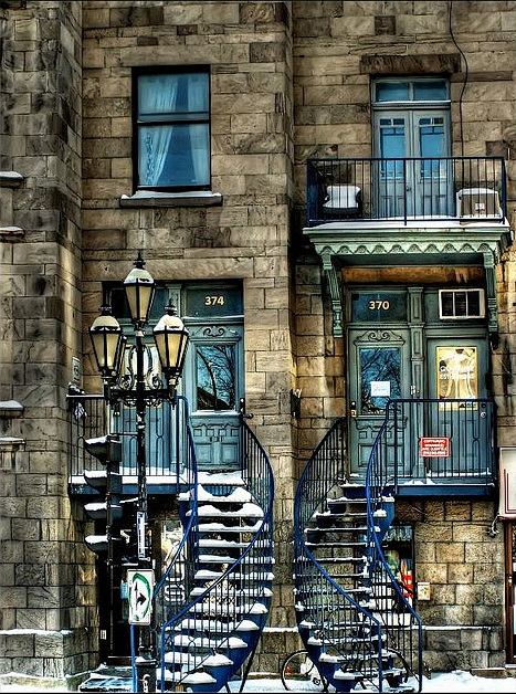  双楼梯，蒙特利尔，加拿大