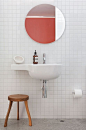 small space sink bathroom: 