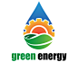 绿色能源标志  太阳能 水能 水滴 能源 叶子 绿叶 齿轮  商标设计  图标 图形 标志 logo 国外 外国 国内 品牌 设计 创意 欣赏
