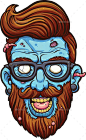 Hipster Zombie by memoangeles | GraphicRiver