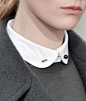 Peter Pan collar. Grandma-chic pin.