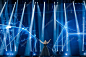 KYIV, UKRAINE - MAY 08, 2017:   Blanche from Belgium at the first semi-final rehearsal during Eurovision Song Contest, in Kyiv, Ukraine