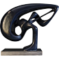 1960's French Blue Abstract Sculpture