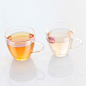IBTOO 高硼硅玻璃杯品茗杯-茶语TEAY（2个装）水杯 茶杯IA1003