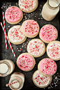 Peppermint Sugar Cookies w/Cream Cheese Frosting | Cooking Classy on We Heart It.