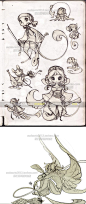 59张欧美超美线条CG插画图片浪漫主义游戏人物角色设定妖怪人设-淘宝网