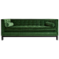 By Jonathan Adler. Swanky and cozy, this sofa exudes Hollywood glamour. Perfect for entertaining-or fainting spells-this sofa is the cornerstone of any elegantly functional living room. The high tuxed: 