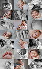 Baby Photography.... Love the color & black/white collage with close up shots and  individual shots! Best one of these I have seen!