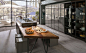 Contemporary kitchen / wood veneer / island / high-gloss - E5.30 / E6.20 - GAMADECOR by Porcelanosa