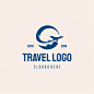 飞机，旅行旅游logo标志矢量图素材